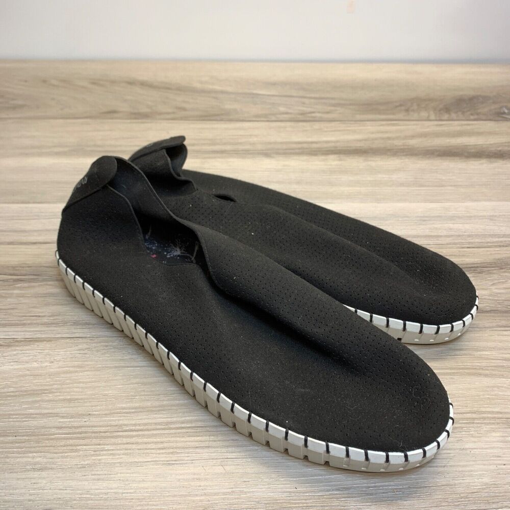Skechers Womens Size 9.5 Sepulveda 23965 Black Suede Slip On Sneakers Shoes